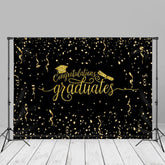 Aperturee - Gold Ribbon Congratutaions Grad Photo Backdrop